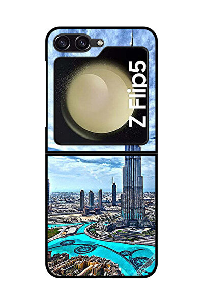 Covernex غطاء حماية لهاتف سامسونج جالاكسي زد فليب 5 - برج خليفة - غيوم تلامس ...