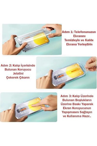 Mena Rise Diyar-ıFırsatShop iPhone 16 Pro Max جهاز حماية الشاشة مع إعداد تلقائي لمنع الغبار