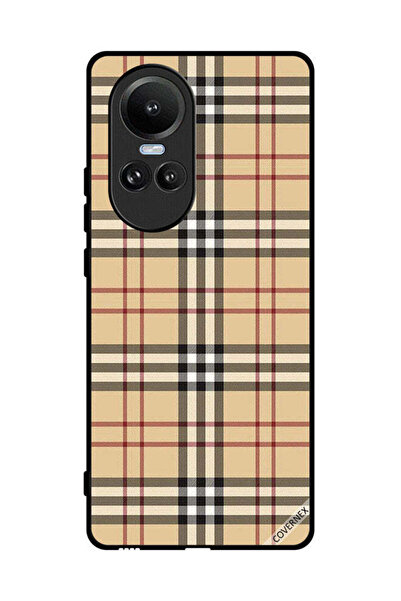 Covernex غطاء حماية لهاتف Oppo Reno10 بنمط خطوط على القماش