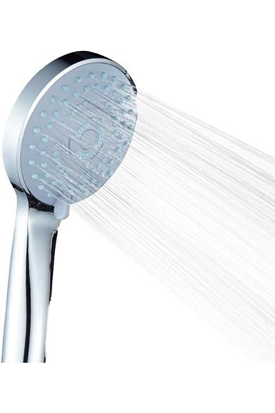 Mena Rise Şirinshop Cushy High Pressure 3 Function Chrome Hand Shower - Water Saving Rain Effect Shower