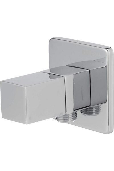 Mena Rise Şirinshop A45232 Square Intermediate Faucet, 65 X 65 mm Square Rosette Included in the Product, Chrome 1108107