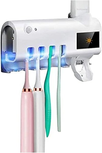 Yuwell YU WELL UV Toothbrush Sterilizer Multi-function Toothbrush Holder Wall Mounted UV Sterilizer with Di