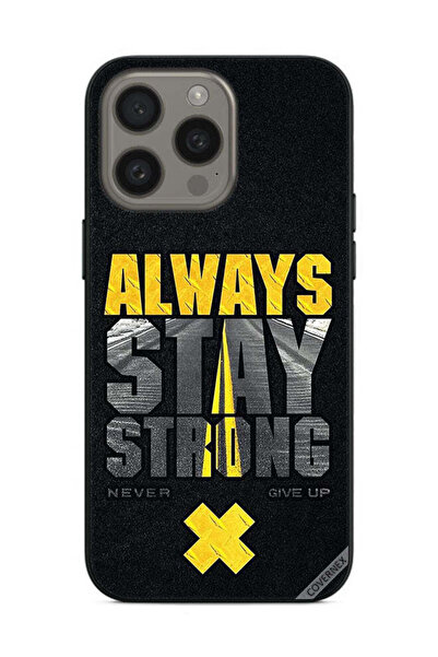 Covernex غطاء حماية لجهاز Apple iPhone 15 Pro Max ابق قويًا دائمًا ولا تستسلم...