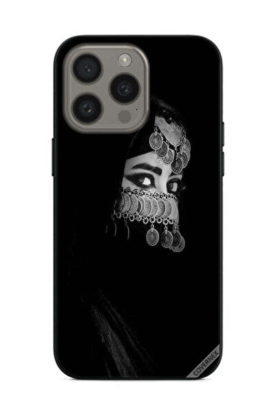 Covernex غطاء حماية لهاتف Apple iPhone 15 Pro Max، فتاة ذات عيون جميلة ووجه م...