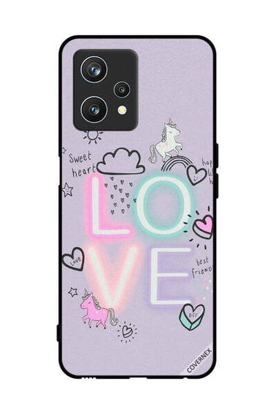 Covernex غطاء حماية لجهاز Realme 9 Pro بتصميم قلب حلو ووحيد القرن