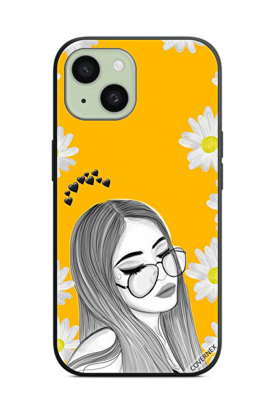 Covernex Protective Case Cover For Apple iPhone 15 Plus Glasses Girl Art