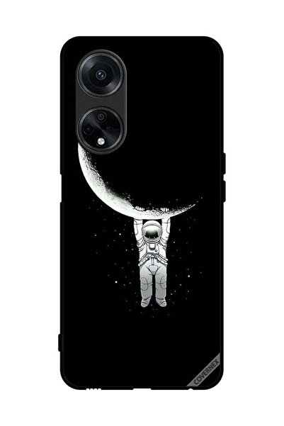 Covernex غطاء حماية لهاتف Oppo A98 5G، صورة رائد فضاء معلق على القمر، مطبوعة