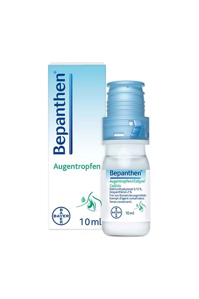 Bayer Eye Drops, Bayer, Bepanthen, Moisturizing and Repairing Effect, 10ml
