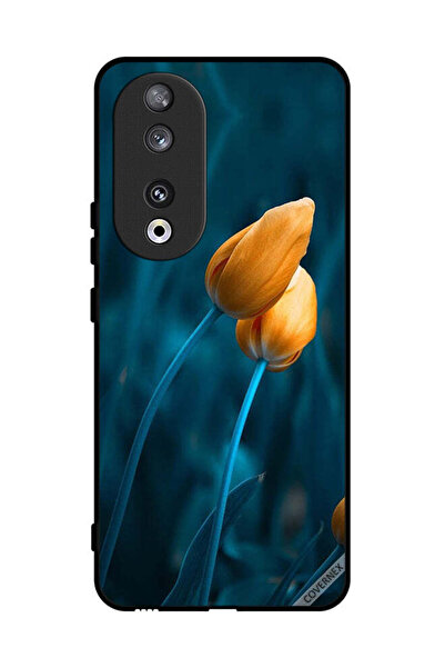 Covernex غطاء حماية لهاتف Honor 90 مع زهرتين لطيفتين