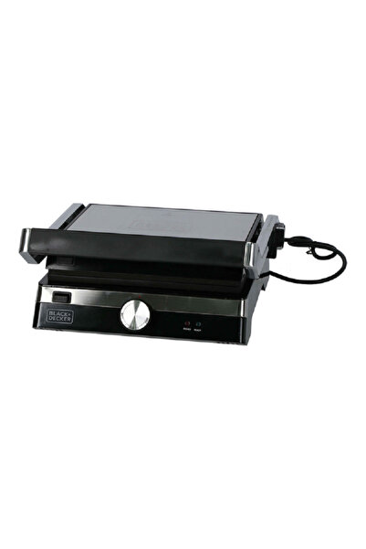 Black&Decker 2000W 180 Degree Non Stick Grill Silver and Black