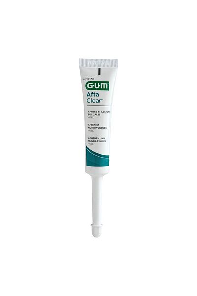GUM Gel, Gum, AftaClear, Treatment Against Canker Sores and Mouth Ulcers, 10ml