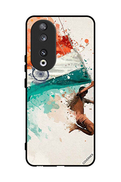 Covernex غطاء حماية لهاتف Honor 90 يحمل علم الهند أثناء الطيران