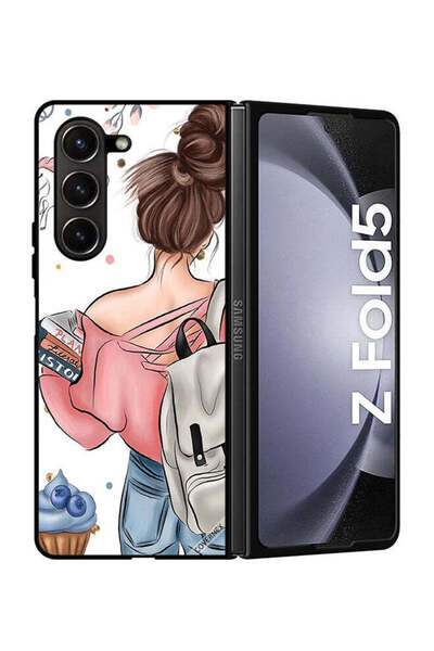 Covernex غطاء حماية لهاتف سامسونج جالاكسي زد فولد 5 كتب بتصميم يد فتاة