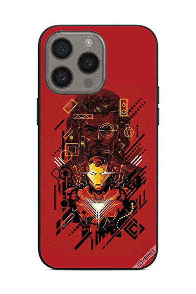 Covernex غطاء حماية لهاتف Apple iPhone 15 Pro Max، رسم الرجل الحديدي