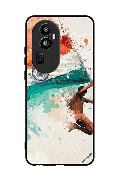 Covernex غطاء حماية لهاتف Oppo Reno 10 Pro Plus يحمل علم الهند أثناء الطيران
