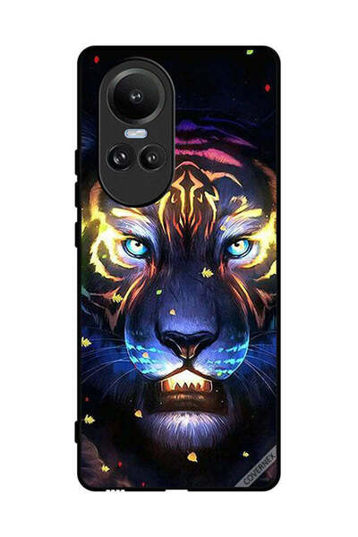 Covernex غطاء حماية لهاتف Oppo Reno10 - مشبك فني على شكل أسد