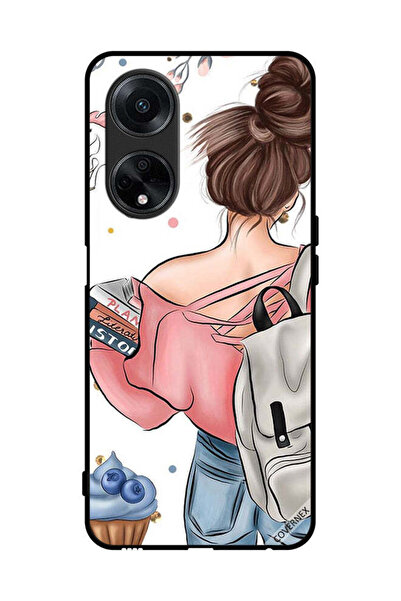 Covernex غطاء حماية لهاتف Oppo A98 5G، مطبوع عليه رسومات يد فتاة