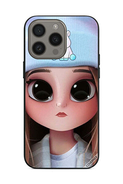 Covernex غطاء حماية لهاتف Apple iPhone 15 Pro - فتاة يونيكورن لطيفة