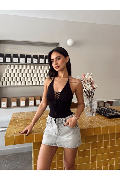 mydukkan.co Maya Front Lace Bodysuit Black