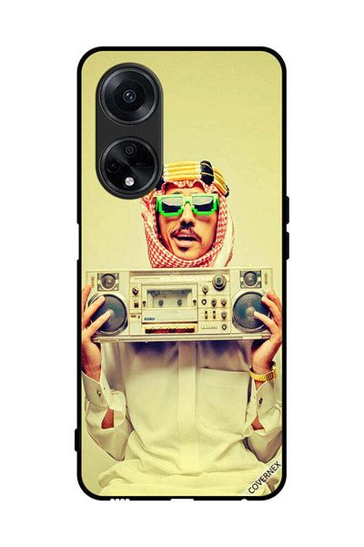 Covernex غطاء حماية لهاتف Oppo A1 5G يحمل جهاز موسيقى عتيق