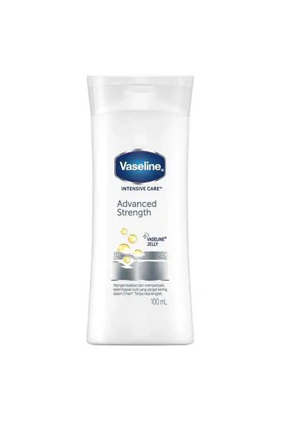 Vaseline Advanced Strength Body Lotion for Intensive Moisturising and Skin Revitalisation, 100ml