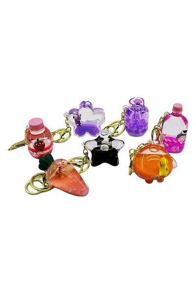 Mena Rise Diyar-Ifırsatshop Water Figure Mica Crystal Keychain ​​With Gold Handle Hook 1017157