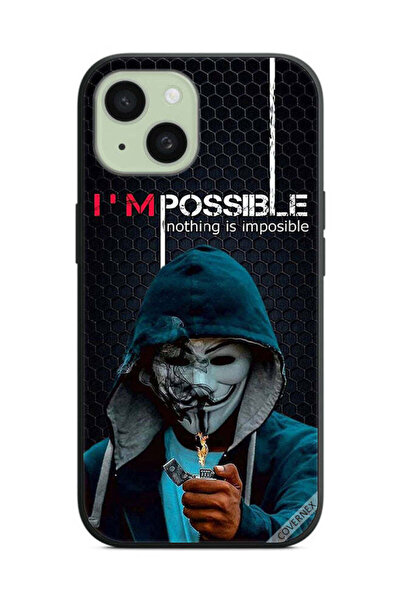 Covernex غطاء حماية لهاتف Apple iPhone 15 - خلفية شاشة "أنا ممكن، لا شيء مستحيل"