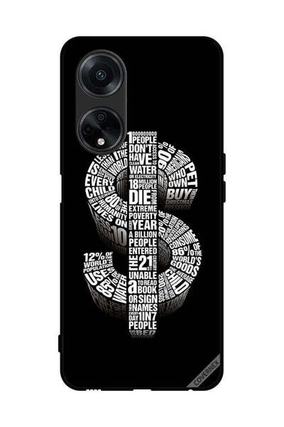 Covernex غطاء حماية لهاتف Oppo A98 5G بطبعة دولار الخط