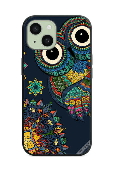 Covernex غطاء حماية لهاتف Apple iPhone 15 Plus بتصميم بومة زهرية