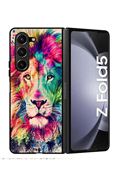 Covernex غطاء حماية لهاتف سامسونج جالاكسي زد فولد 5، رسمة أسد