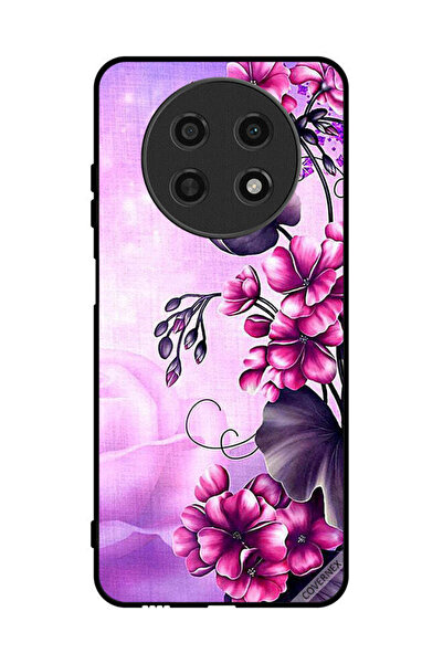 Covernex غطاء حماية لهاتف هواوي نوفا Y91 بخلفية زهور رومانسية