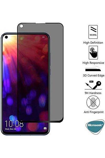 Mena Rise Diyar-ıFırsatShop P40 Lite E Privacy 5D واقي شاشة زجاجي مع فلتر الخصوصية أسود 1017157