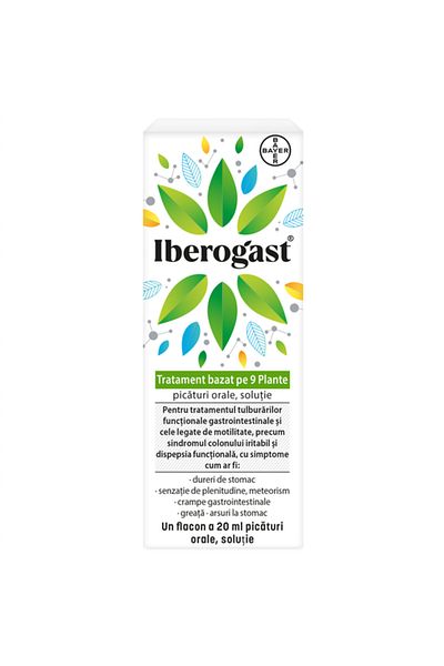 Bayer Oral Drops, Bayer, Iberogast, Treatment of Gastrointestinal Disorders, 20ml