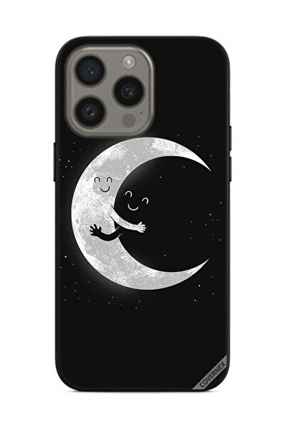 Covernex غطاء حماية لهاتف Apple iPhone 15 Pro مع عناق القمر والسماء المظلمة