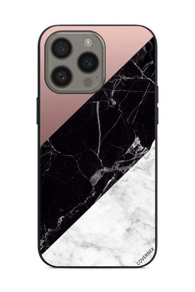 Covernex غطاء حماية لهاتف Apple iPhone 15 Pro بنمط مزيج من الرخام واللون العادي