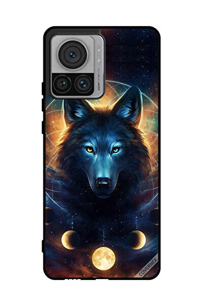 Covernex Protective Case Cover For Motorola Edge 30 Ultra Wolf In Space