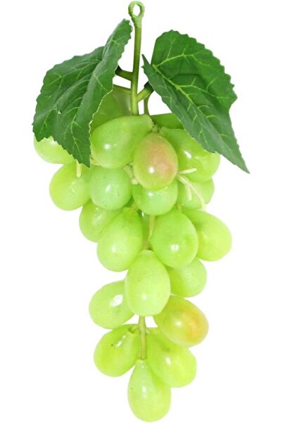 Nettenevime 2li Set Yapay Meyve Yeşil Üzüm Süs Dekoratif Fake Fruit 15CM