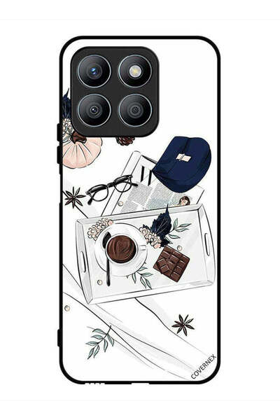 Covernex غطاء حماية لهاتف Honor X8b - فن القهوة والشوكولاتة