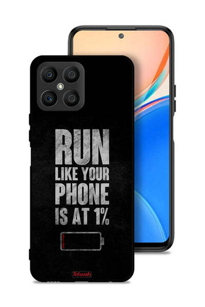 Tolwak غطاء حماية لهاتف Honor X8 4G، اركض كما لو أن هاتفك يعمل بنسبة 1%