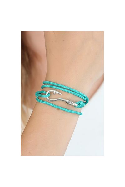 Skygo Turquoise Color Multi Bracelet with Silver Metal Hook - Tj-Bb2370-Ks