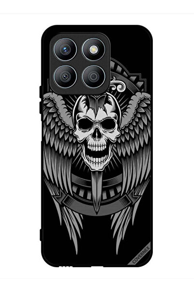 Covernex غطاء حماية لهاتف Honor X8b بتصميم جمجمة وأجنحة نسر