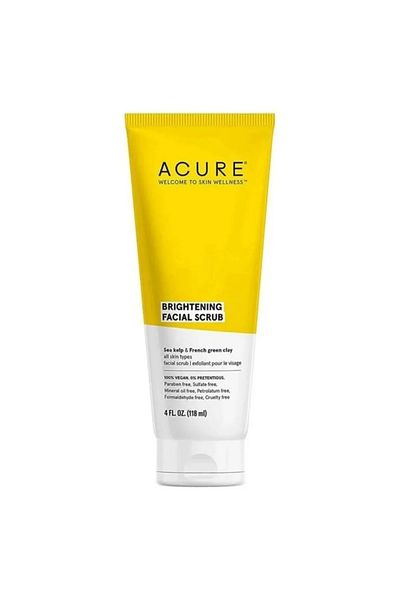 ACURE Acore Brightening Facial Scrub 118ml Free from harsh chemicals, parabens and sulfates.