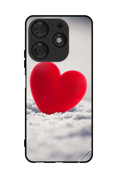 Covernex غطاء حماية لهاتف تكنو سبارك 10 برو بتصميم قلب أحمر جميل
