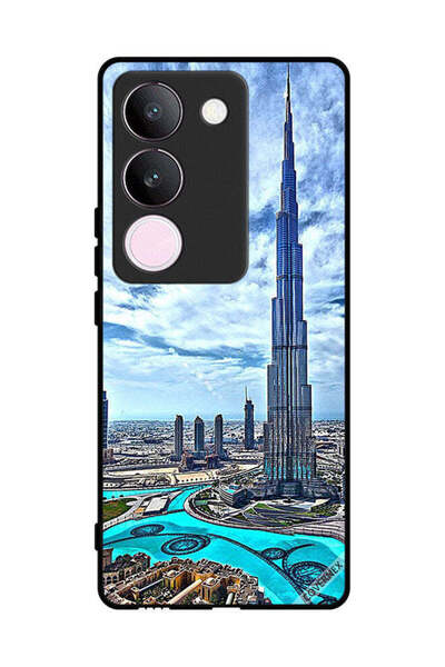 Covernex غطاء حماية لهاتف فيفو S17 برج خليفة - غيوم مؤثرة