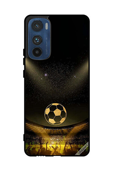 Covernex غطاء حماية لهاتف موتورولا إيدج 30، خلفية فيلم كرة قدم كلاسيكية باللو...