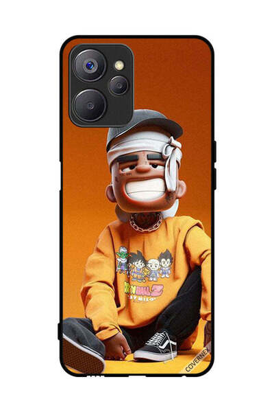 Covernex غطاء حماية لهاتف Realme 10 - رسمة فتى متعب مصاب