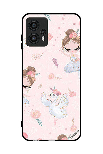 Covernex غطاء حماية لهاتف موتورولا موتو جي 13 - فتاة وزهور