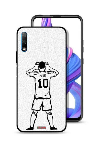 Tolwak غطاء حماية لهاتف Honor 9X (الصين) بتصميم رسم ميسي