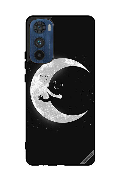 Covernex غطاء حماية لهاتف موتورولا إيدج 30 مع عناق القمر والسماء المظلمة