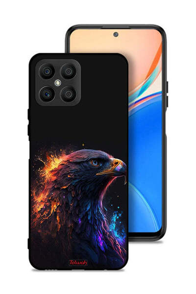 Tolwak Honor X8 4G Protective Case Cover Eagle Art